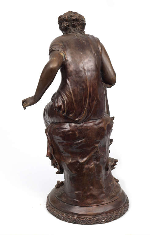 Patinated bronze sculpture