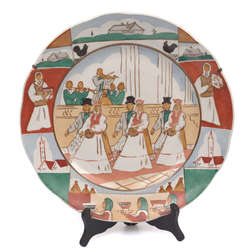 Decorative porcelain plate 