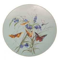 Apgleznots Kuzņecova porcelāna šķīvis 