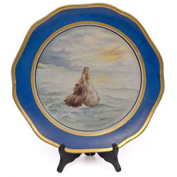 Decorative porcelain plate, 