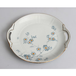Kuznetsov porcelain serving plate with flowers