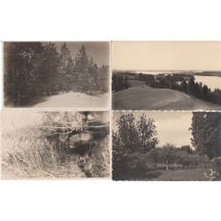 4 postcards with Latvian landscape