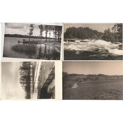 4 postcards with Latvian landscape