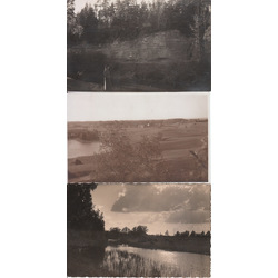 3 postcards Latvian landscapes