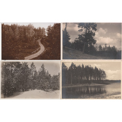 4 postcards with Latvian landscape