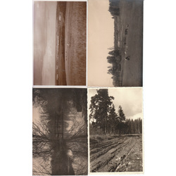 4 postcards with Latvian landscape