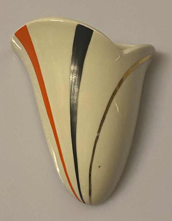 Porcelain wall vase in the shape of a flower