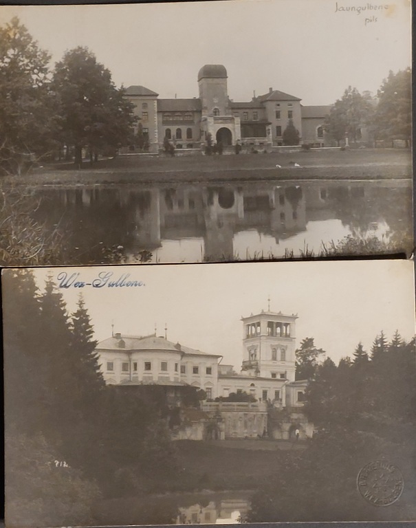 2 photos. Jaungulbene Castle, Wez-Gulbebe 1929