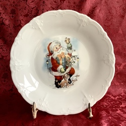 Ziemassvētku porcelāna šķīvis, Hutshenreuter, Vācija