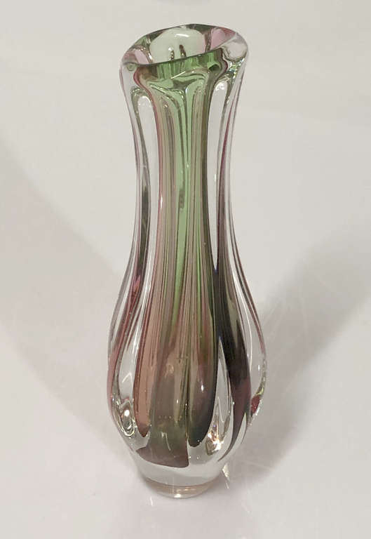 Tricolor glass pitcher