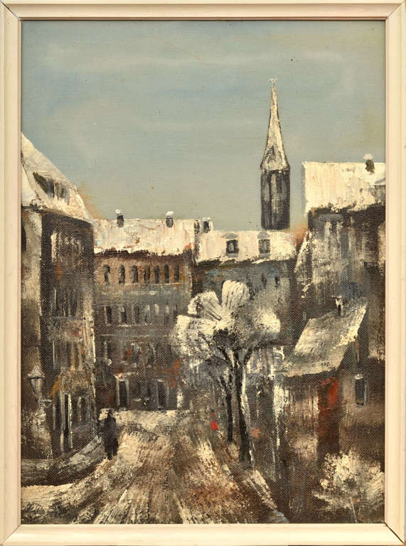 Old city of Riga in winter