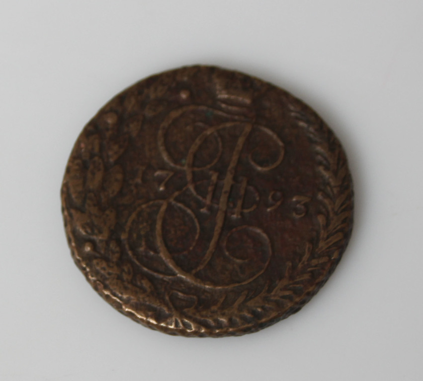 Медная монета 1793 г.