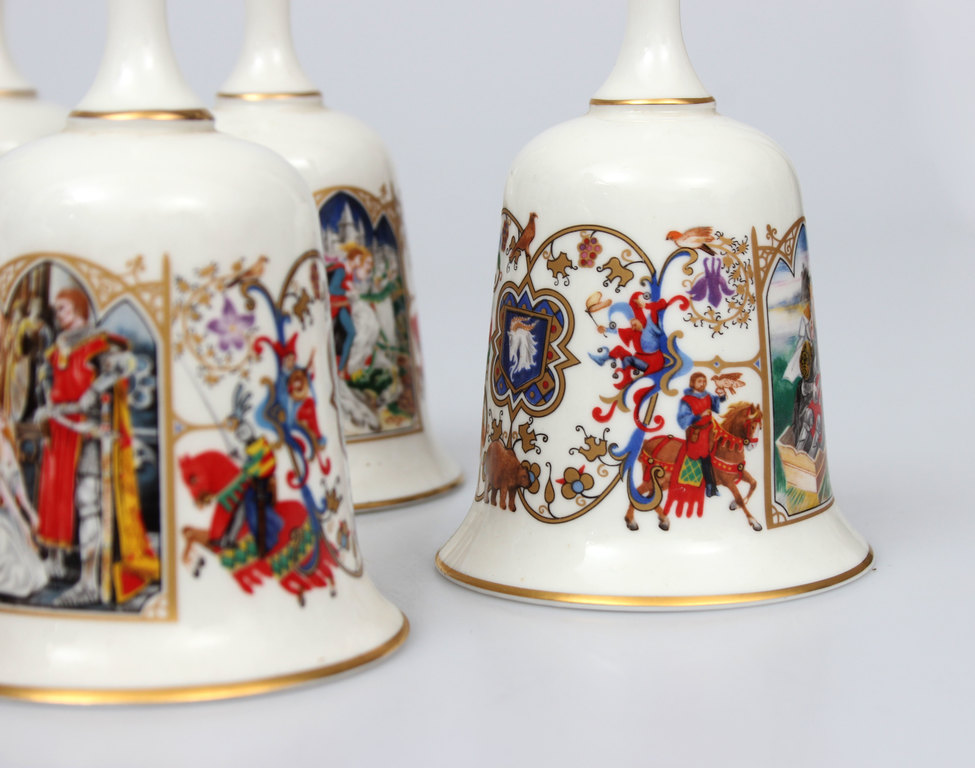 Decorative porcelain bells (12 + 1 pcs)