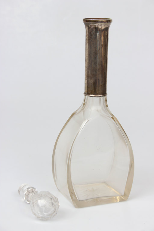 Carafe with silver finish