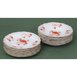 Six serving plates and six soup plates (12 pieces)
