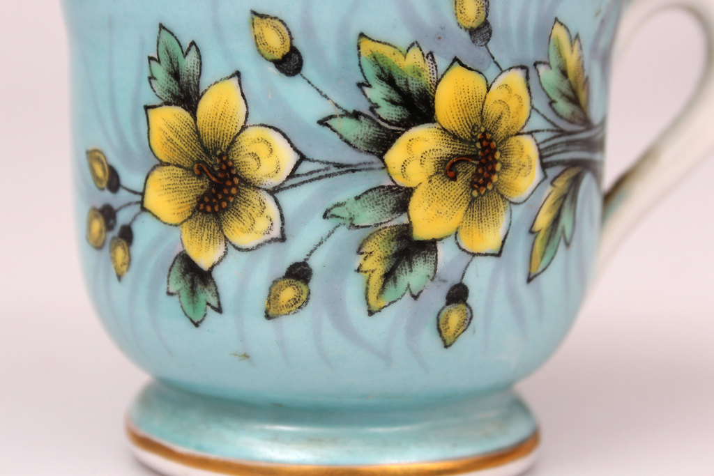 Painted porcelain cup