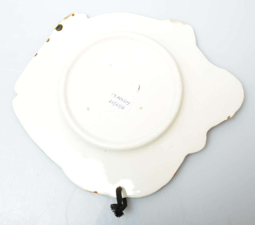 Настенная декоративная тарелка Камбала