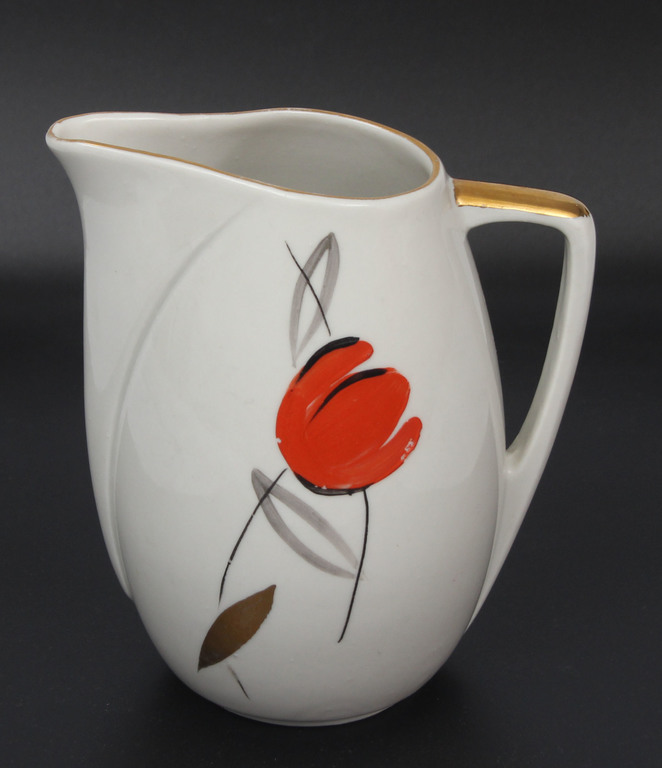 Porcelain cream jug from porcelain set ''Daina''