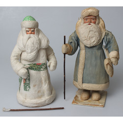 Two Soviet-era Christmas toys-decorations