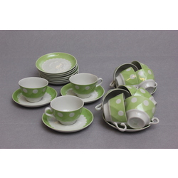 Set of porcelain cups for 12 people
