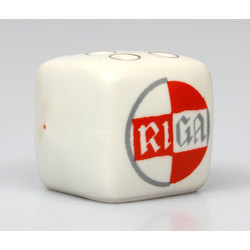 Porcelain salt shaker Dice