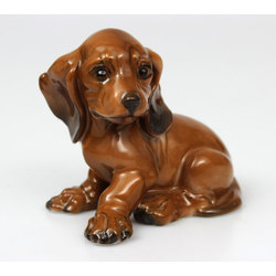 Porcelain dachshund puppy