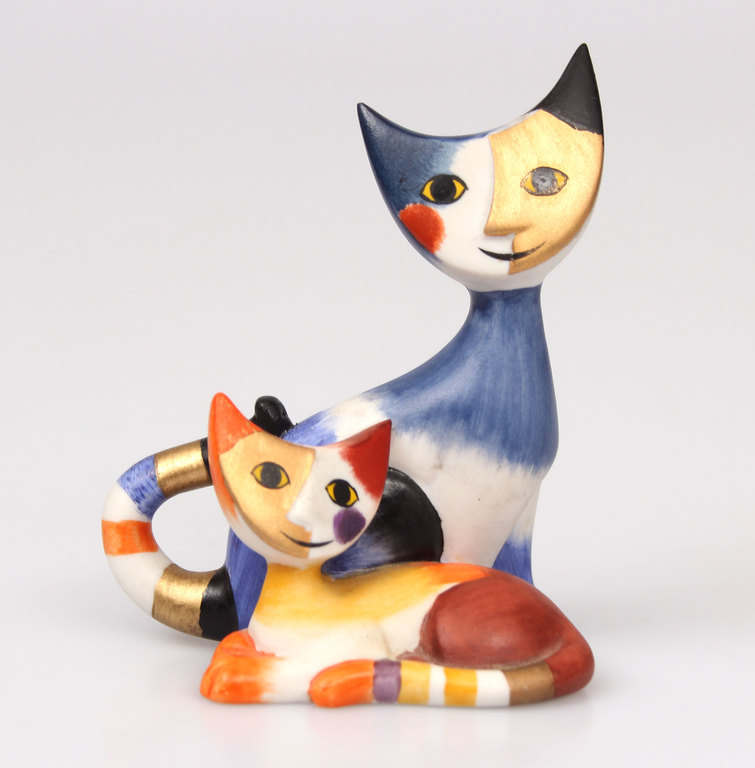 Porcelain cats LIDIA & LIDIO