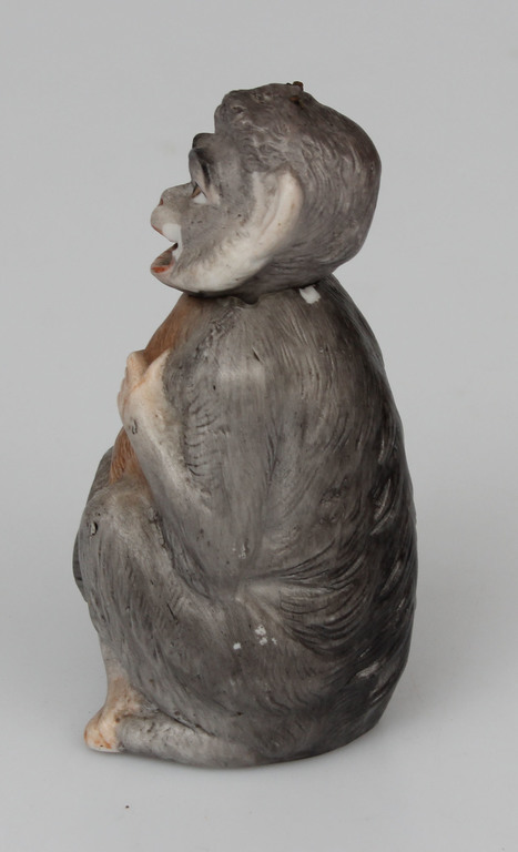 Porcelāna figūriņa ''Mērkaķis'' ar kustīgu galvu