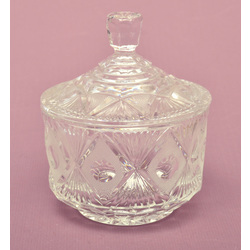 Crystal candy jar with lid