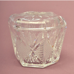 Crystal candy jar with lid