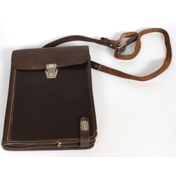 Leather bag for army tablet