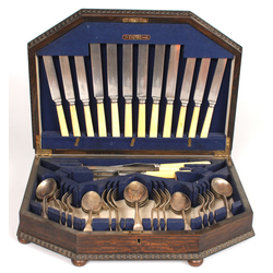 Silver plated cutlery set for 6 persons in original box