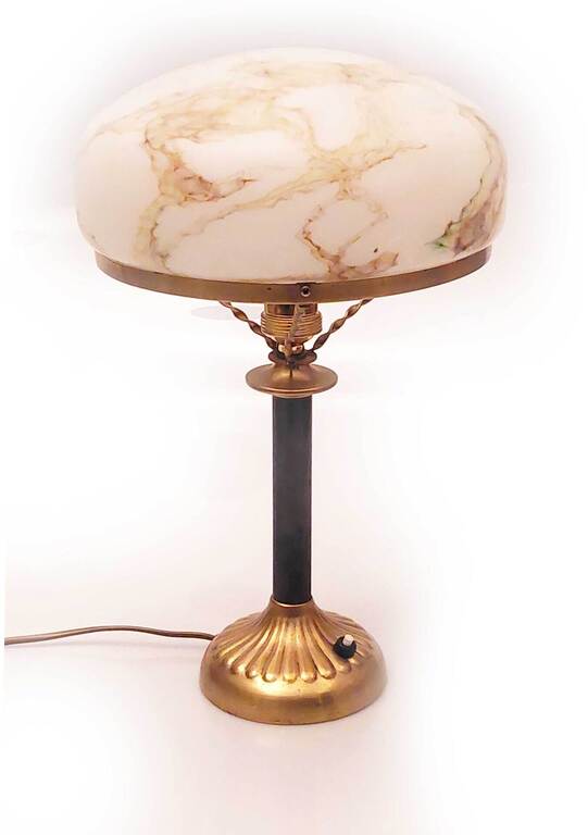 Art Deco stila galda lampa
