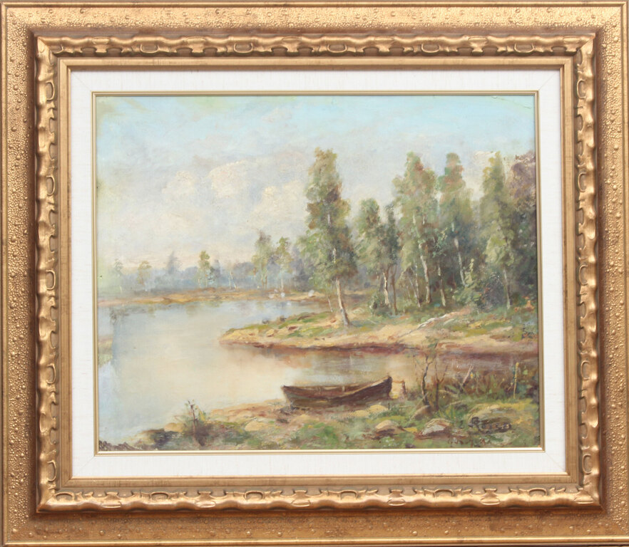 Landscape with a lake 