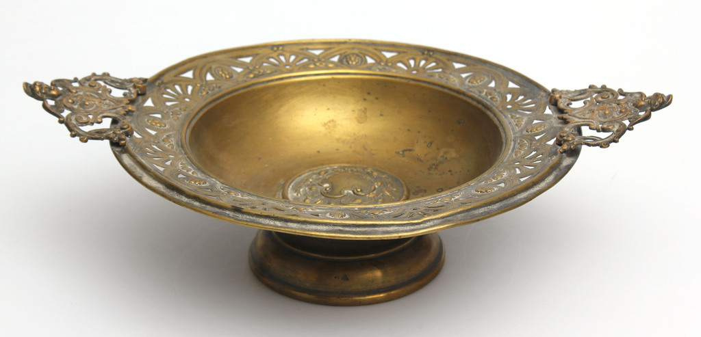 Brass serving dish