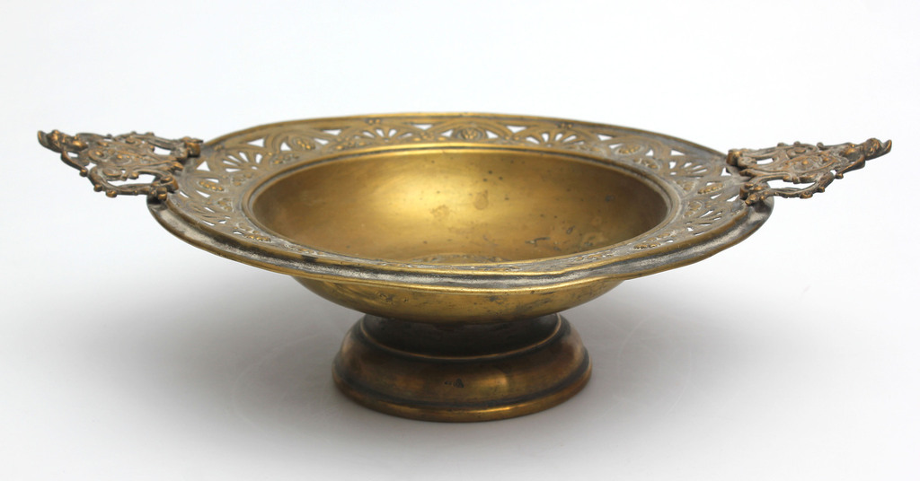 Brass serving dish