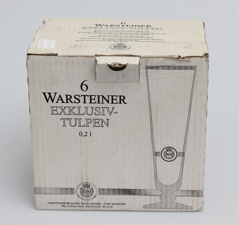 Warsteiner beer glasses