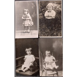 4 фотографии детей 1920 - 30 годов.