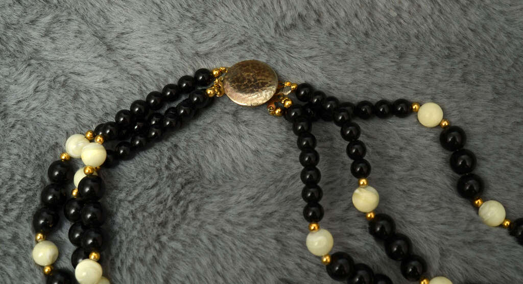 Natural onyx necklace