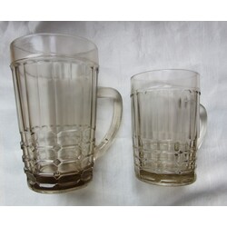 Beer Mug / glass LSF ( Livani Glass factory) 1970s 