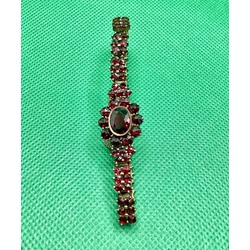 Garnet bracelet.1890.Bohemia.Hand cut.Excellent condition.