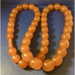 Bakelite beads 1930, USSR. Big stones. Perfectly preserved. 87 cm