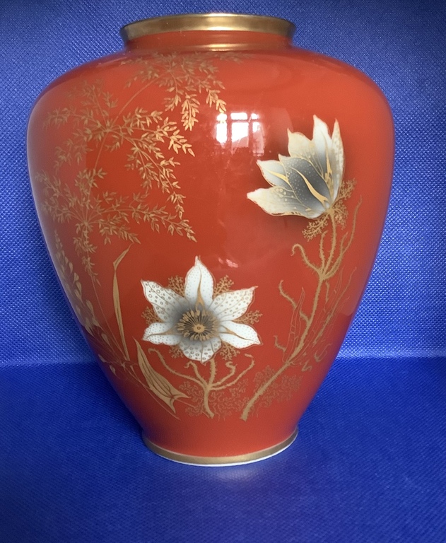 Vase, hand painted, PMR Bavaria Jaeger & Co 1925 - 1945 brand