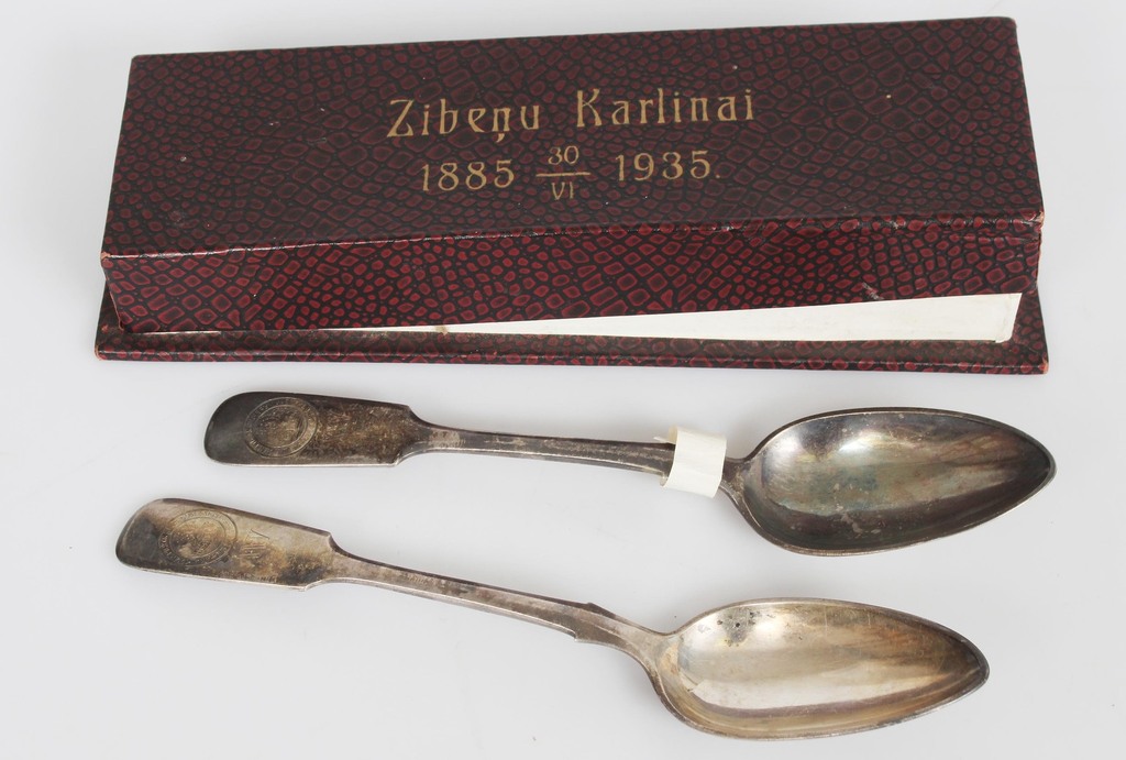 Silver spoons - a gift (3 pcs.) with a box