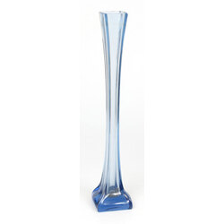 Blue glass vase from Ilguciems glass factory