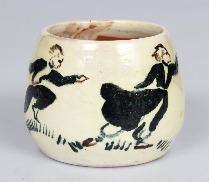 Keramikas vāzīte Zirgu skrējiens