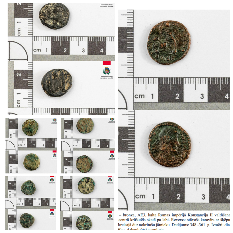 Set of ancient and antique ornaments and coins (about 160)