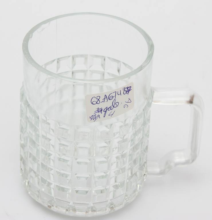 Glass beer cups (4 pcs.)