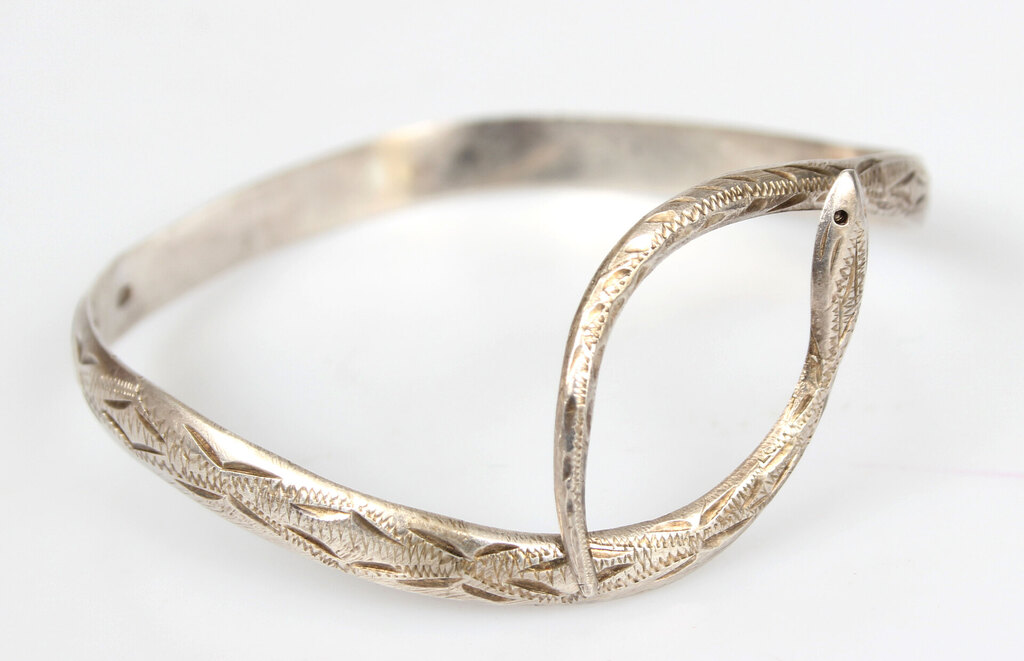 Silver bracelet Snake