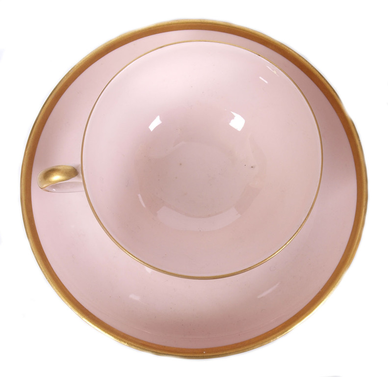 Porcelain cup with saucer